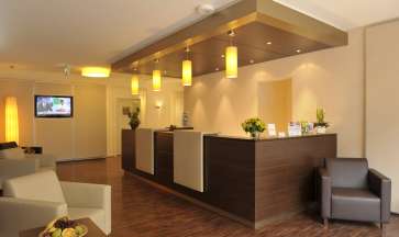 Rezeption im Heikotel am Stadtpark