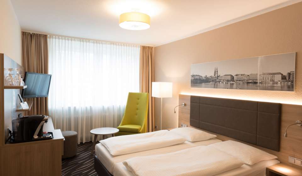 Innenansicht im Doppelzimmer Premium im Heikotel am Stadtpark