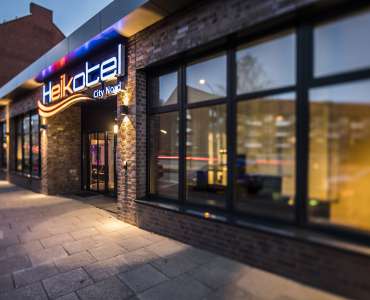 Außenansicht Eingang des Heikotel City Nord