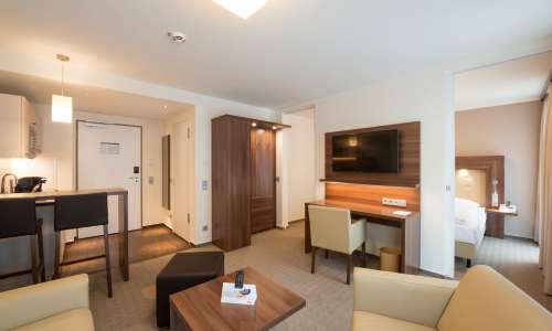 Doppelzimmer Premium mit schöner Einrichtung im Heikotel City Nord Doppelzimmer Premium mit schöner Einrichtung im Heikotel City Nord