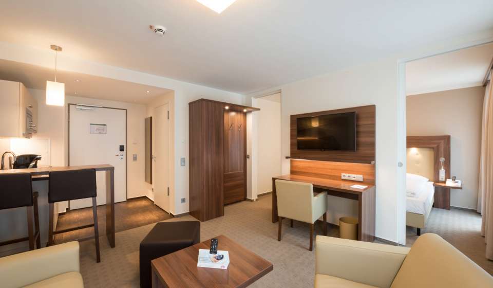 Doppelzimmer Premium mit schöner Einrichtung im Heikotel City Nord Doppelzimmer Premium mit schöner Einrichtung im Heikotel City Nord