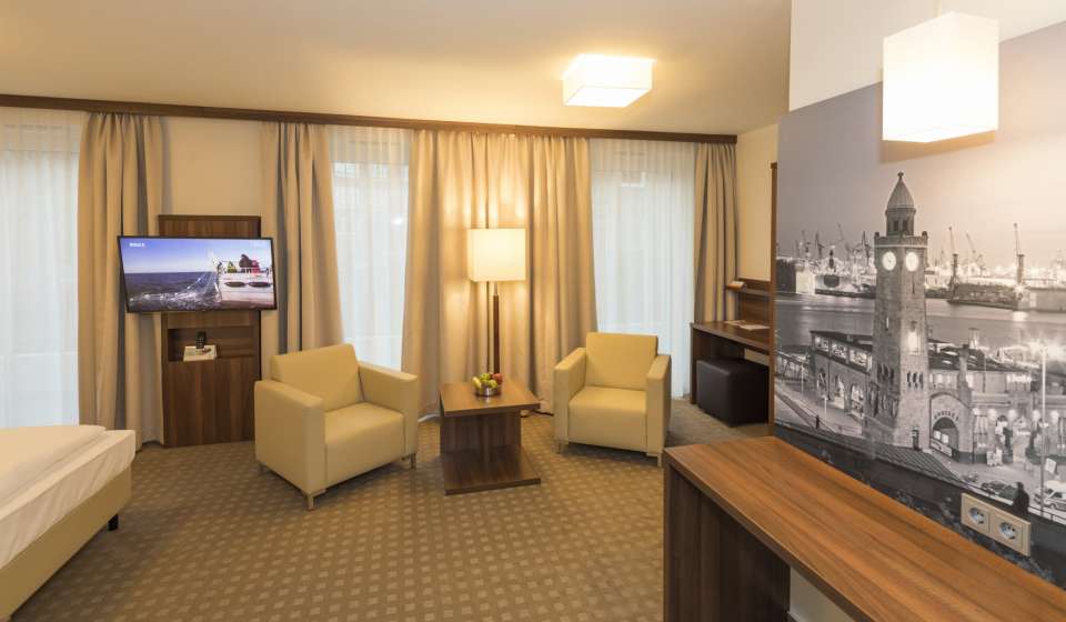 Behindertengerechtes Doppelzimmer Premium im City Nord Behindertengerechtes Doppelzimmer Premium im City Nord