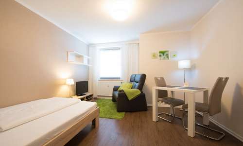 Wohnbereich im Heikotel Serviced Appartement