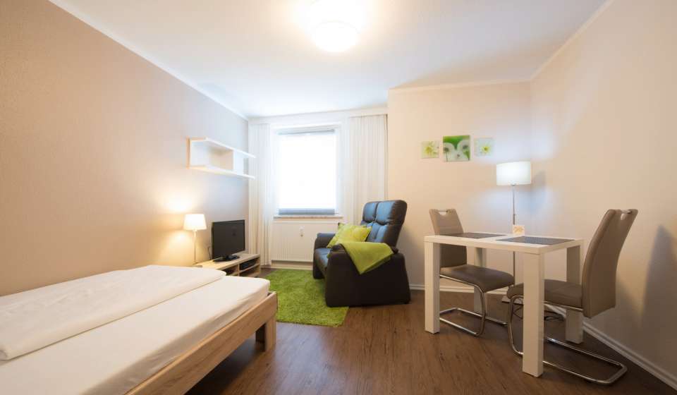 Wohnbereich im Heikotel Serviced Appartement