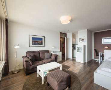 Wohnbereich im Heikotel Serviced Appartement