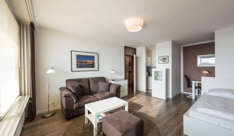 Wohnbereich im Heikotel Serviced Appartement