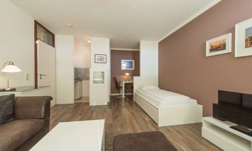 Innenansicht Zimmer im Heikotel Serviced Appartement