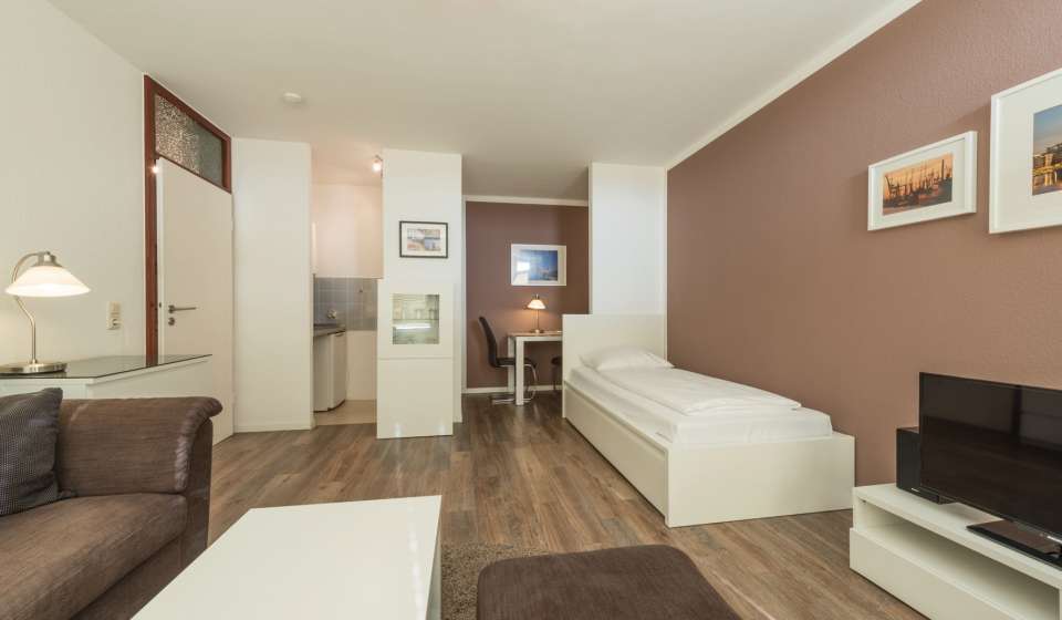 Innenansicht Zimmer im Heikotel Serviced Appartement