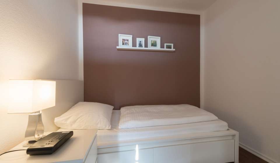 Bett im Heikotel Serviced Appartement