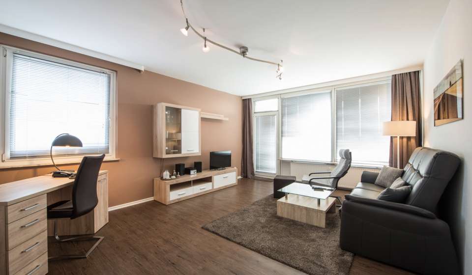 Wohnbereich im Heikotel Serviced Appartement