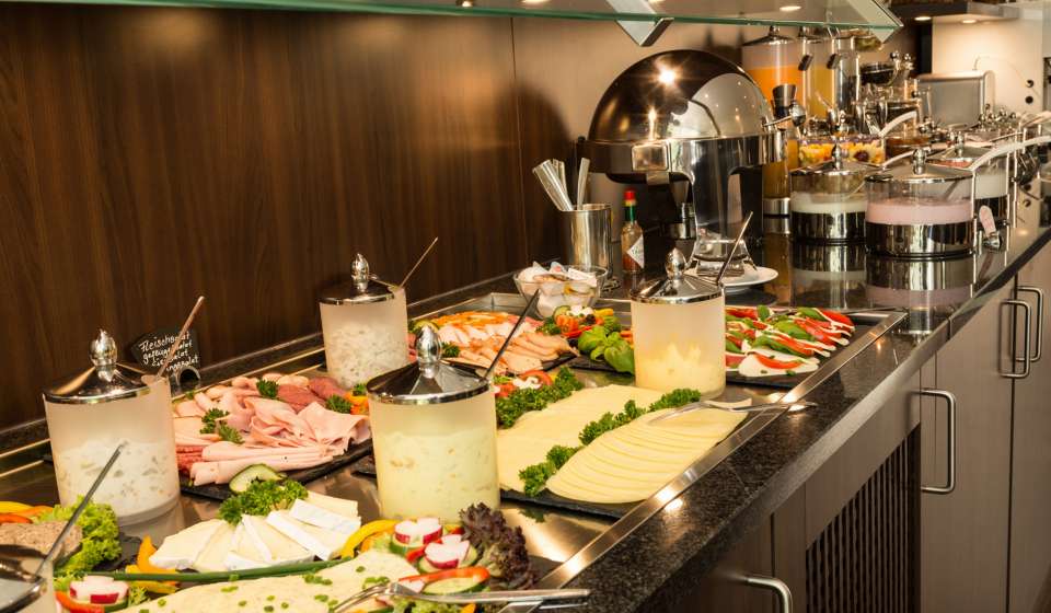 Große Auswahl im Frühstücksbuffet im Heikotel Hotel Windsor