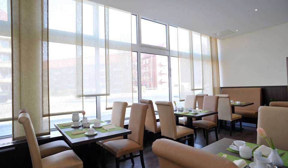 Frühstücksraum im Heikotel City Nord